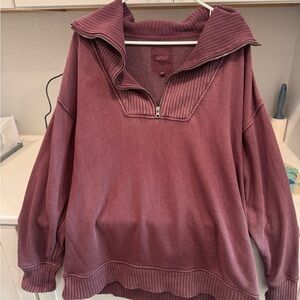 Aerie half zip sweatshirt